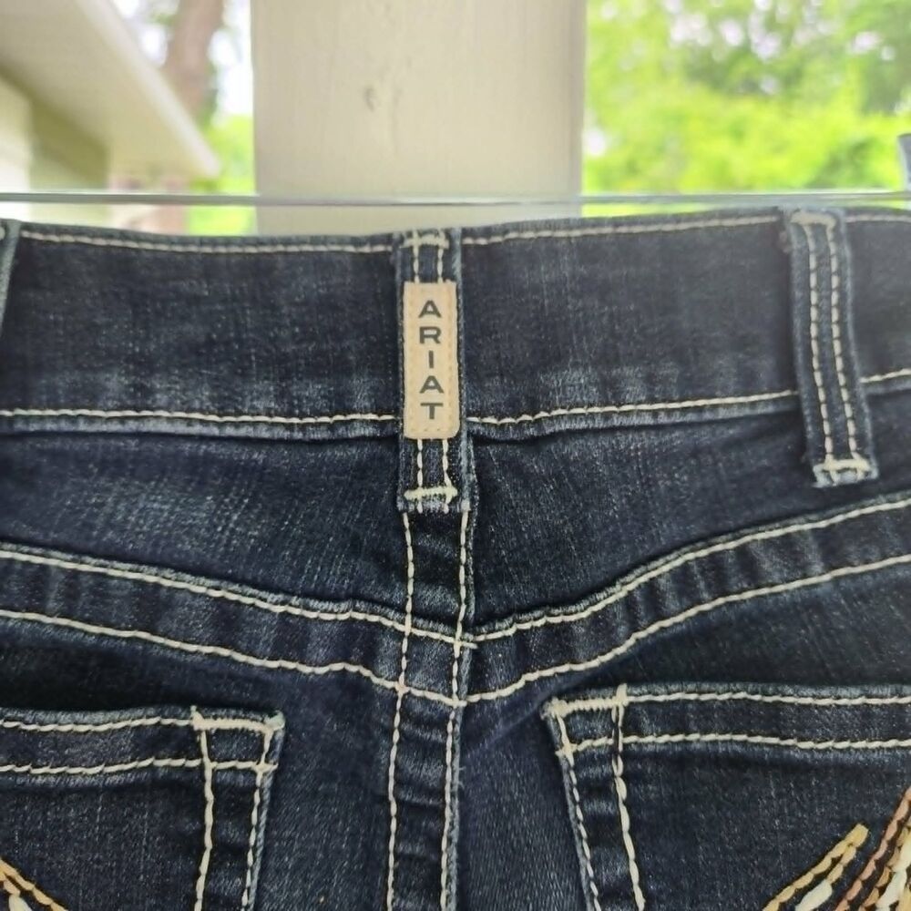 Ariat R.E.A.L Denim Jeans Low rise Boot Cut Jeans 32S women's - Picture 7 of 9